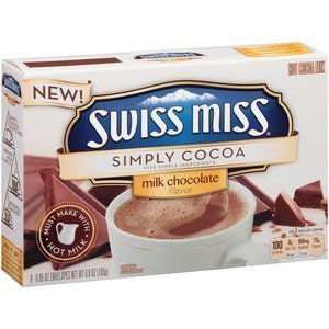 Swiss Miss Simply Cocoa Milk Chocolate Hot Cocoa Mix - 8 Single Serve Packets (6.8oz) 3-Pack Box - Perfect for Winter Warmth, Holiday Gifts & Cozy Family Moments