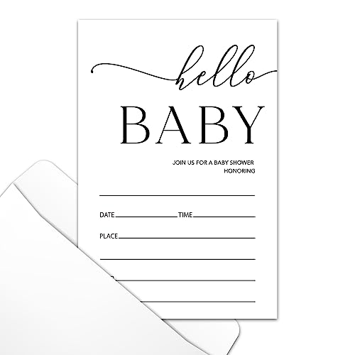 Hello Baby Modern Black and White - 23