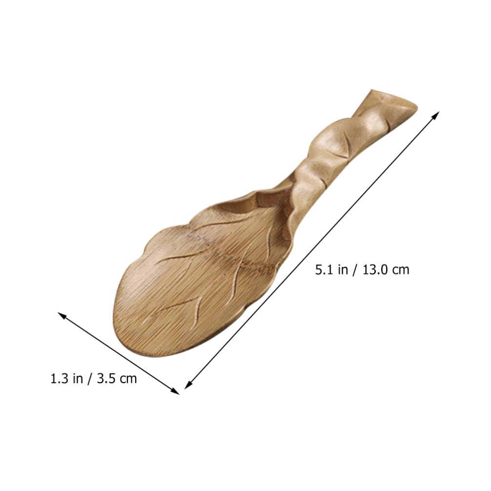 Premium Chinese Tea Set with Bamboo Leaf-Shaped Kung Fu Tea Scoop - Perfect for Loose Tea, Jam, Condiments, Seasoning & Ice Cream - Ideal for Tea Ceremonies, Gifts & Home Decor