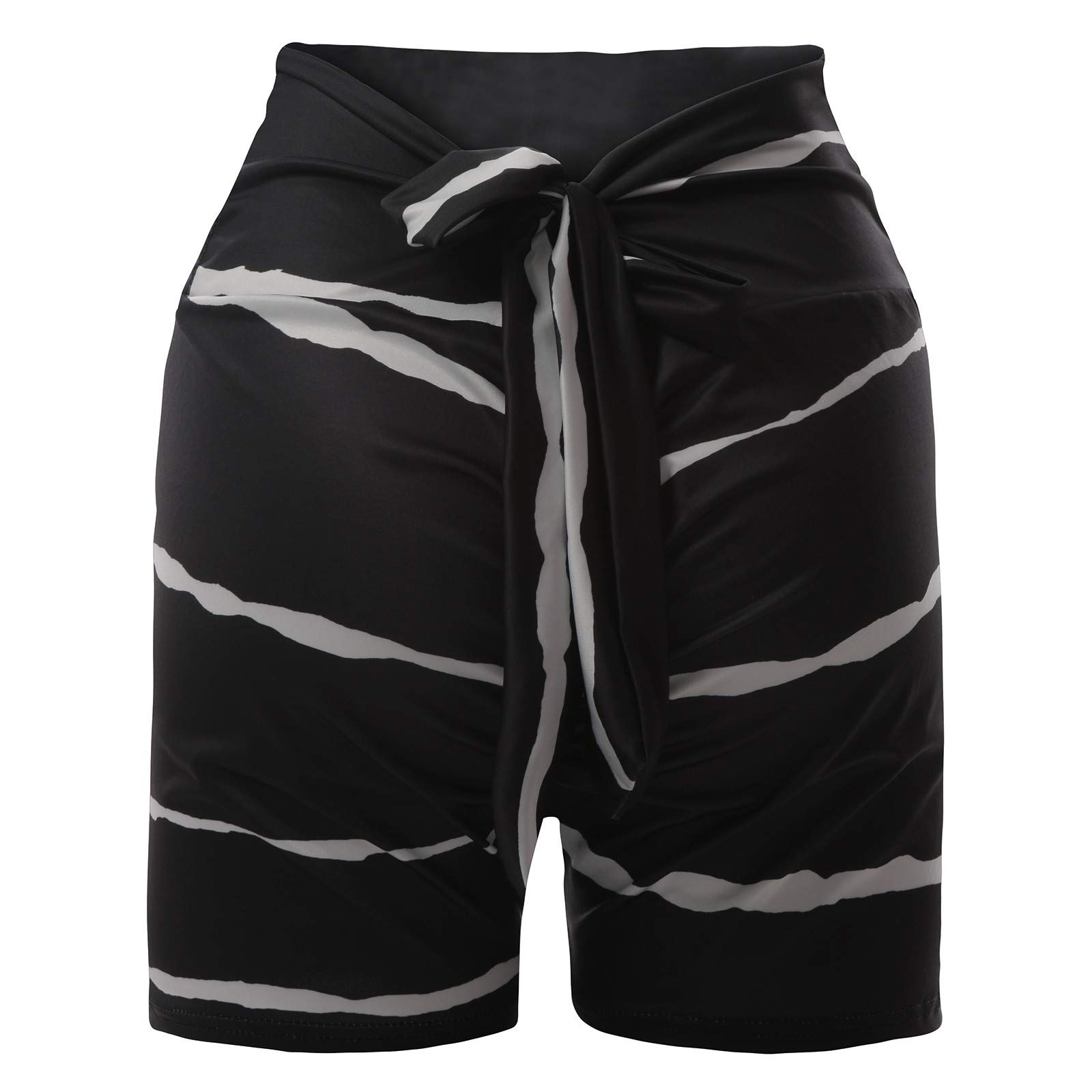 **Sexy Butt Lifting Yoga Shorts for Women - High Waist Workout Biker Shorts with Back Bow Tie | Perfect for Hot Yoga, Gym & Running**