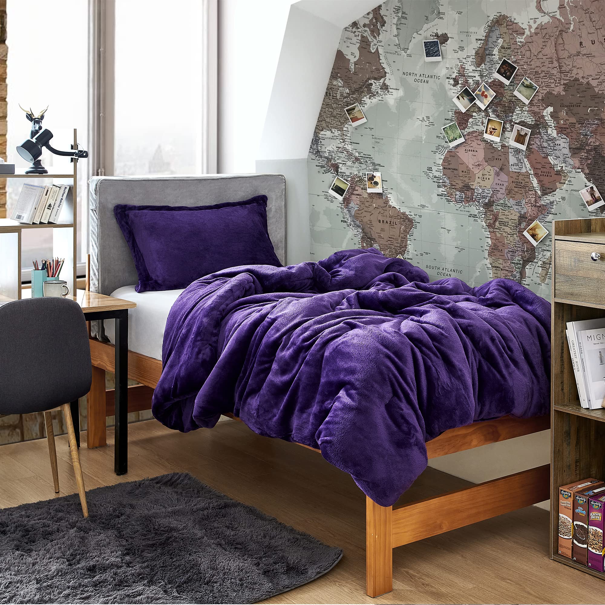 Byourbed Me Sooo Comfy - Coma Inducer® Twin XL Comforter - Purple Reign | Ultra Soft Bedding for College Dorms & Guest Rooms