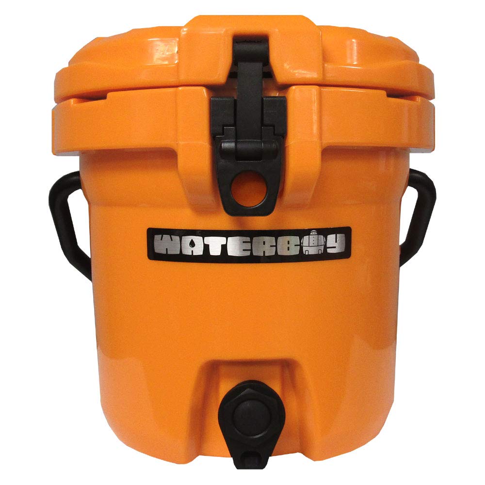 Fatboy 2.5 Gallon Waterboy Insulated Water Jug Cooler - BPA-Free, Portable Hydration for Camping, Beach, Picnics & Outdoor Adventures - Orange
