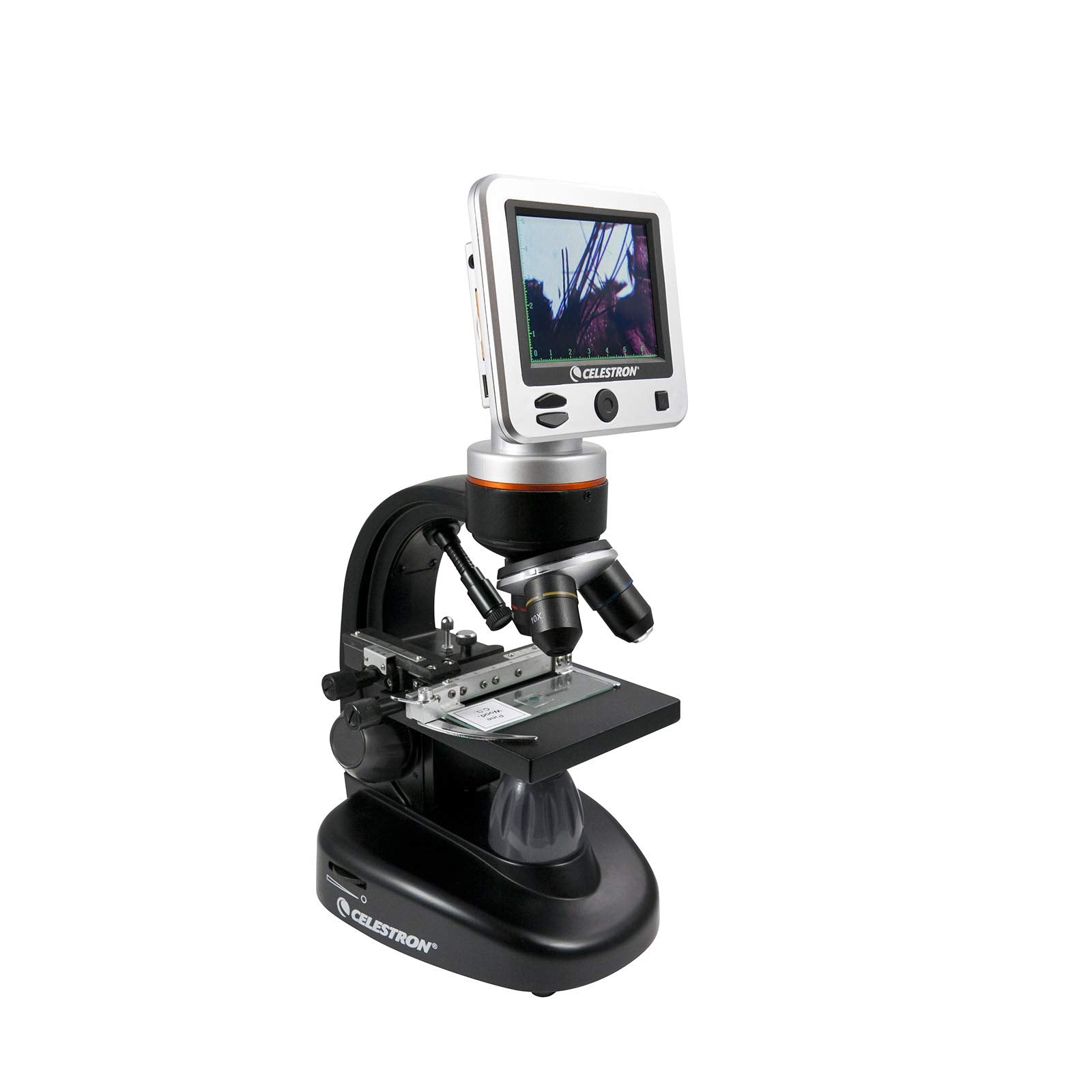 Celestron LCD Digital Microscope II - High Power 40x-1600x Magnification for Kids & Adults - Ideal for Biology, Science Education & Home Lab Use