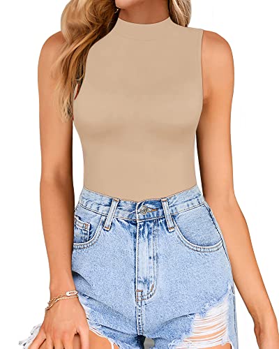 03-turtleneck Sleeveless-apricot