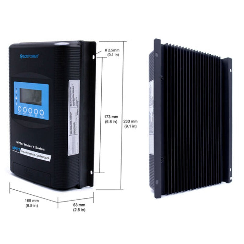 ACOPOWER 300W 12V Polycrystalline Solar Panel Kit with 30A MPPT Charge Controller for RV, Boat, Off-Grid & Camping Power Supply