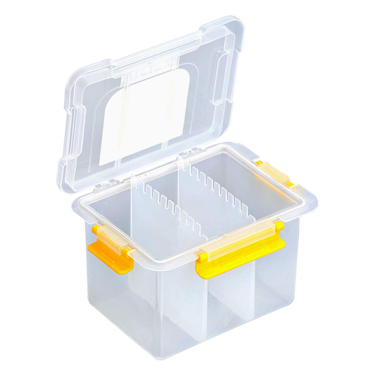 MEIJIA Plastic Tool Organizer Box with Removable Dividers - 7.5 Inch Storage Container for Workshop, Garage & Craft Supplies | Durable Toolbox for Screws, Nails & Small Parts Organization