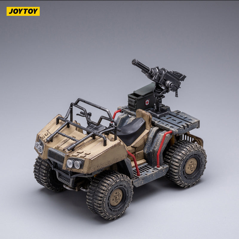 JOYTOY 1/18 Scale Wildcat ATV Sand Version Action Figure - Anime Collectible Model Toy for Display & Diorama Scenes | Perfect for Military, Adventure & Sci-Fi Collections