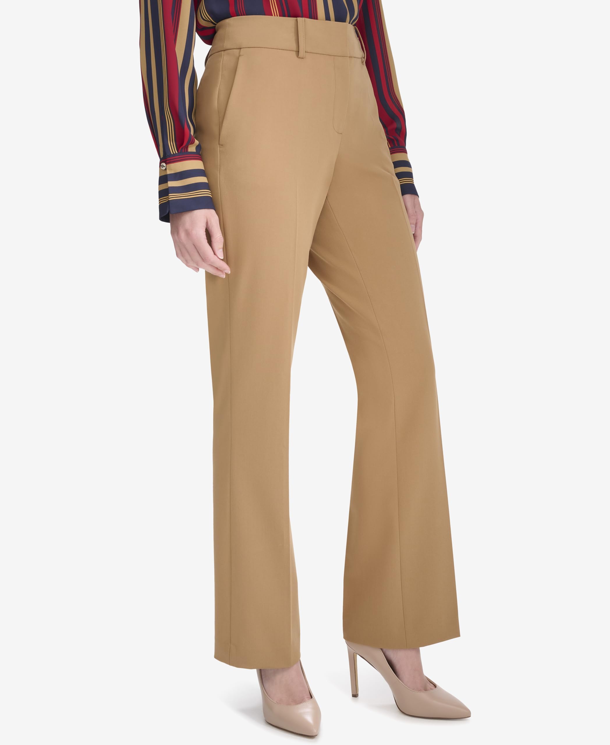 Tommy Hilfiger Women's Sutton Dress Pants - Business Casual Work Pants for Office, Interview & Professional Outfits - Comfortable Stretch Fit for All-Day Wear