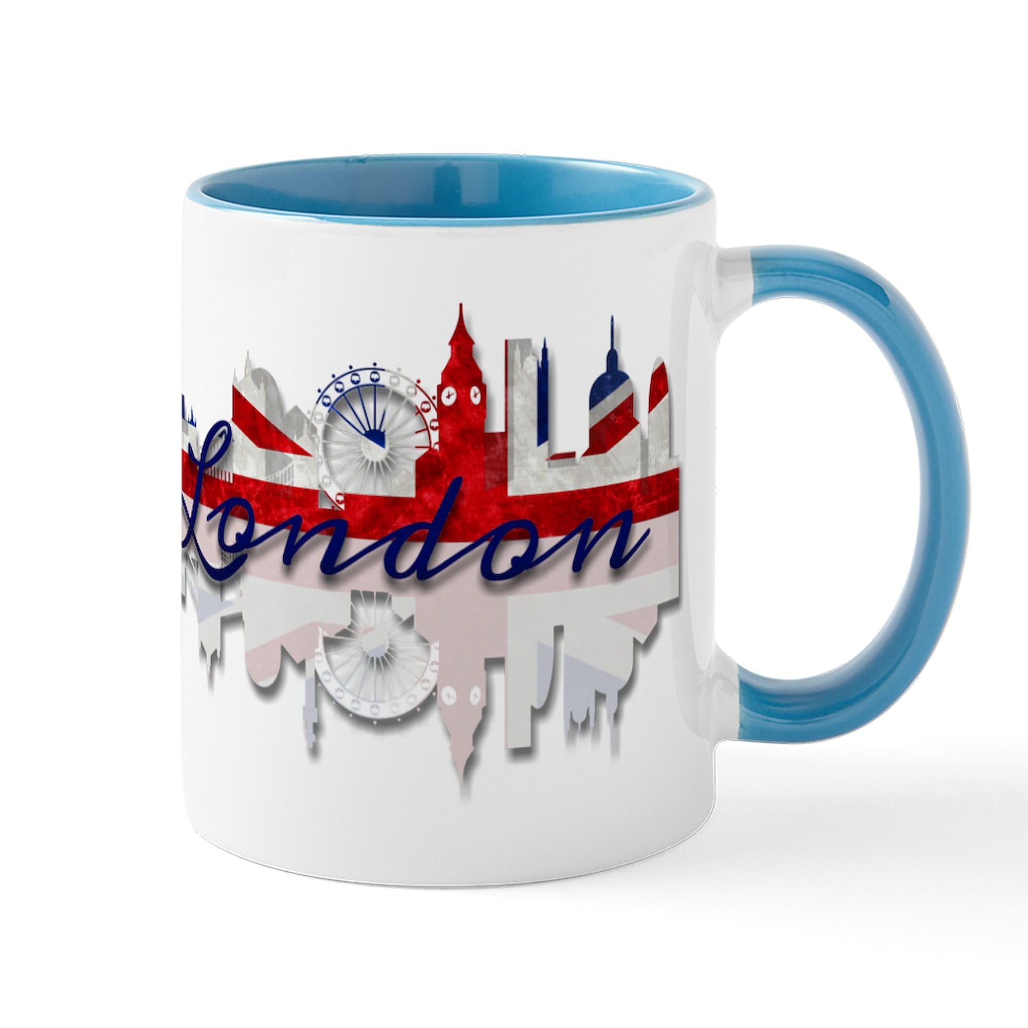 London Skyline Ceramic Coffee Mug 11 oz (325 ml) - Perfect for Tea, Hot Chocolate & Office Use - CafePress