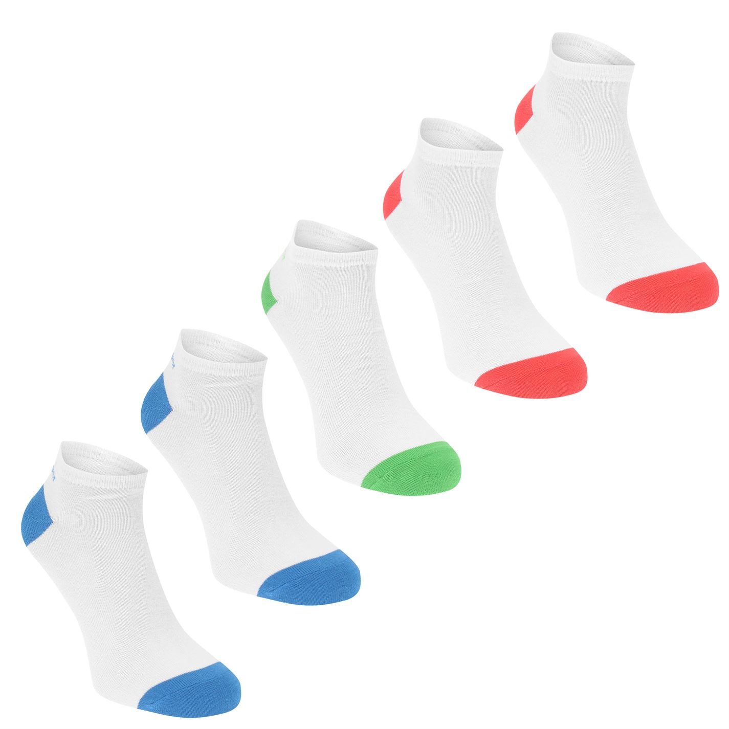 Slazenger Men's 5-Pack Athletic Trainer Socks - Breathable Ankle Socks with Elastic Support for Running, Gym & Sports (Size 12+, Assorted Bright Colors) - Perfect for Workouts, Casual Wear & Everyday Comfort
