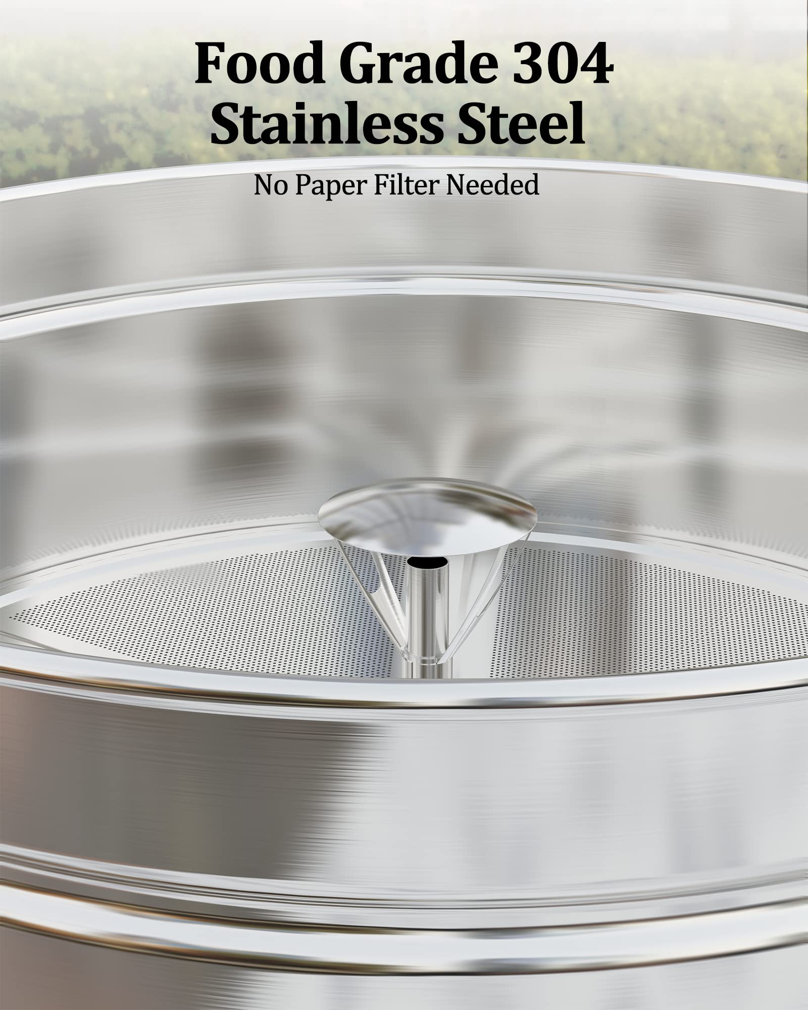 120 Cup Commercial Stainless Steel Coffee Urn - Large Capacity Hot Beverage Dispenser with Percolator for Restaurants, Catering & Events - Keeps Coffee Hot for Hours - Perfect for Offices, Parties & Church Gatherings