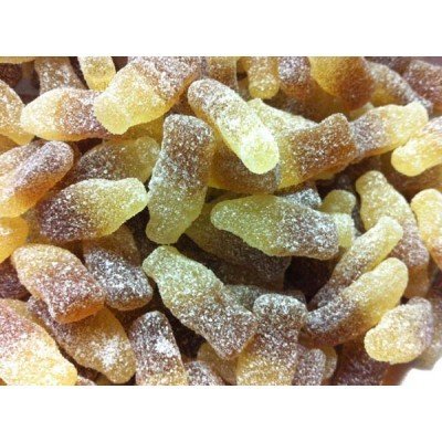 Fizzy Cola Bottles Candy - 8oz (Half Pound) Bulk Sour Gummy Sweets for Parties, Movie Nights & Gift Baskets