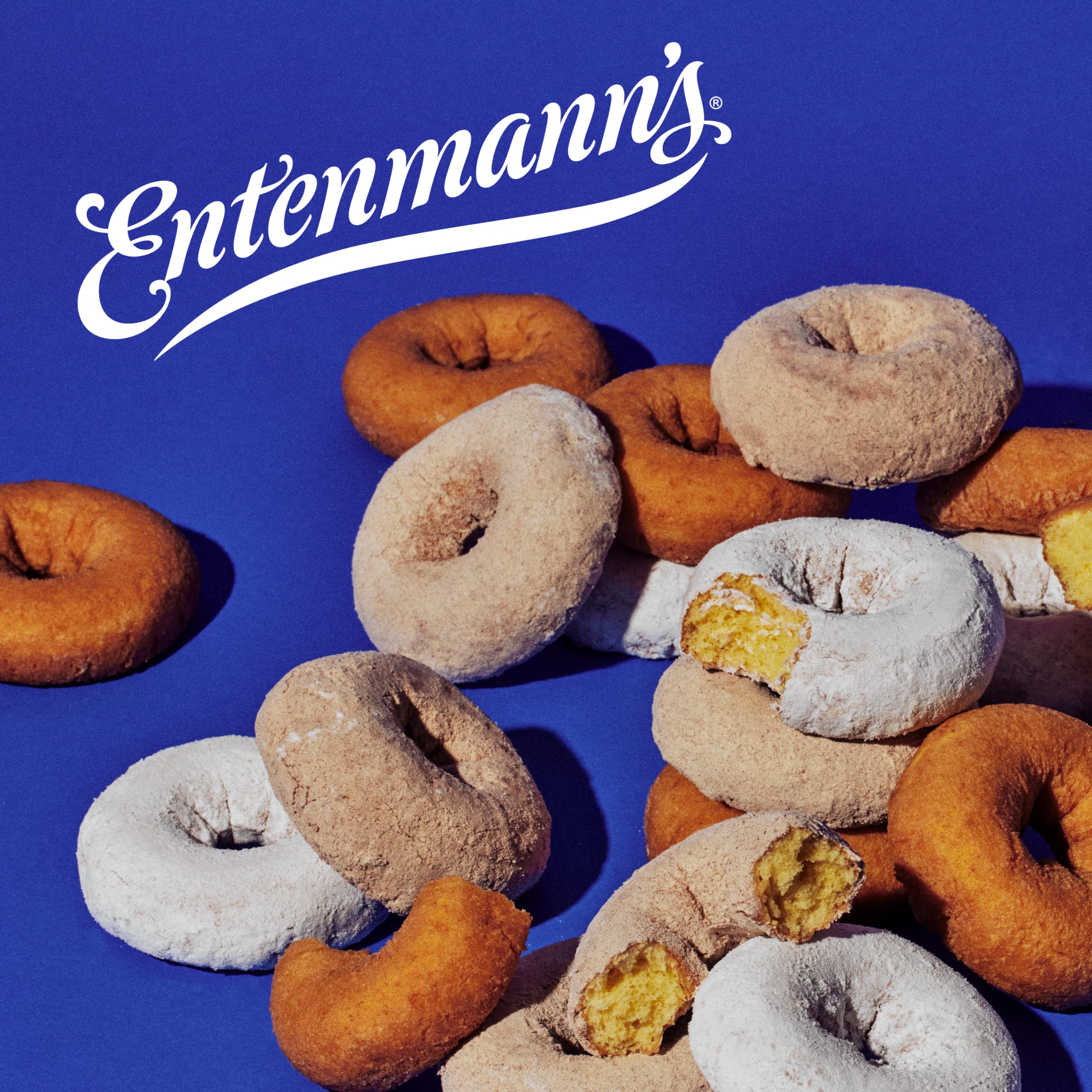 Entenmann's Soft'ees Plain Donuts - 12 Count (1.42 oz Each) - Fresh & Fluffy Donuts in 17 oz Box - Perfect for Breakfast, Snacks & Office Treats