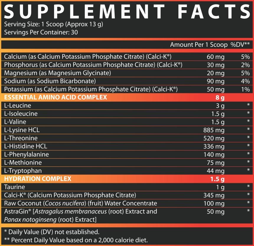 Nutrex EAA+ Hydration - Essential Amino Acid Supplement for Hydration & Recovery | Pre-Workout, Post-Workout & Active Lifestyle Support