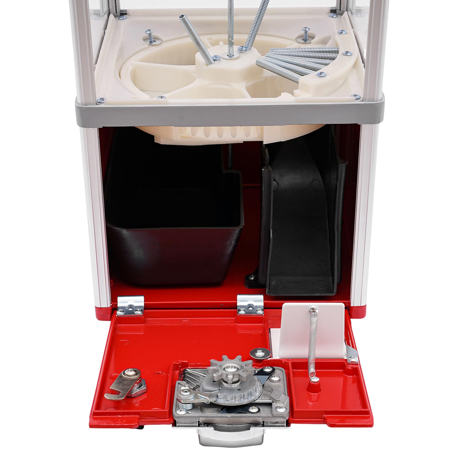 25in Height Commercial Vending Machine - 25 Cent Candy & Gumball Dispenser, Toy Capsule Vending Machine for Game Stores, Retail Shops, Arcades, Malls (Red) - Perfect for Kids' Entertainment & Small Business Revenue
