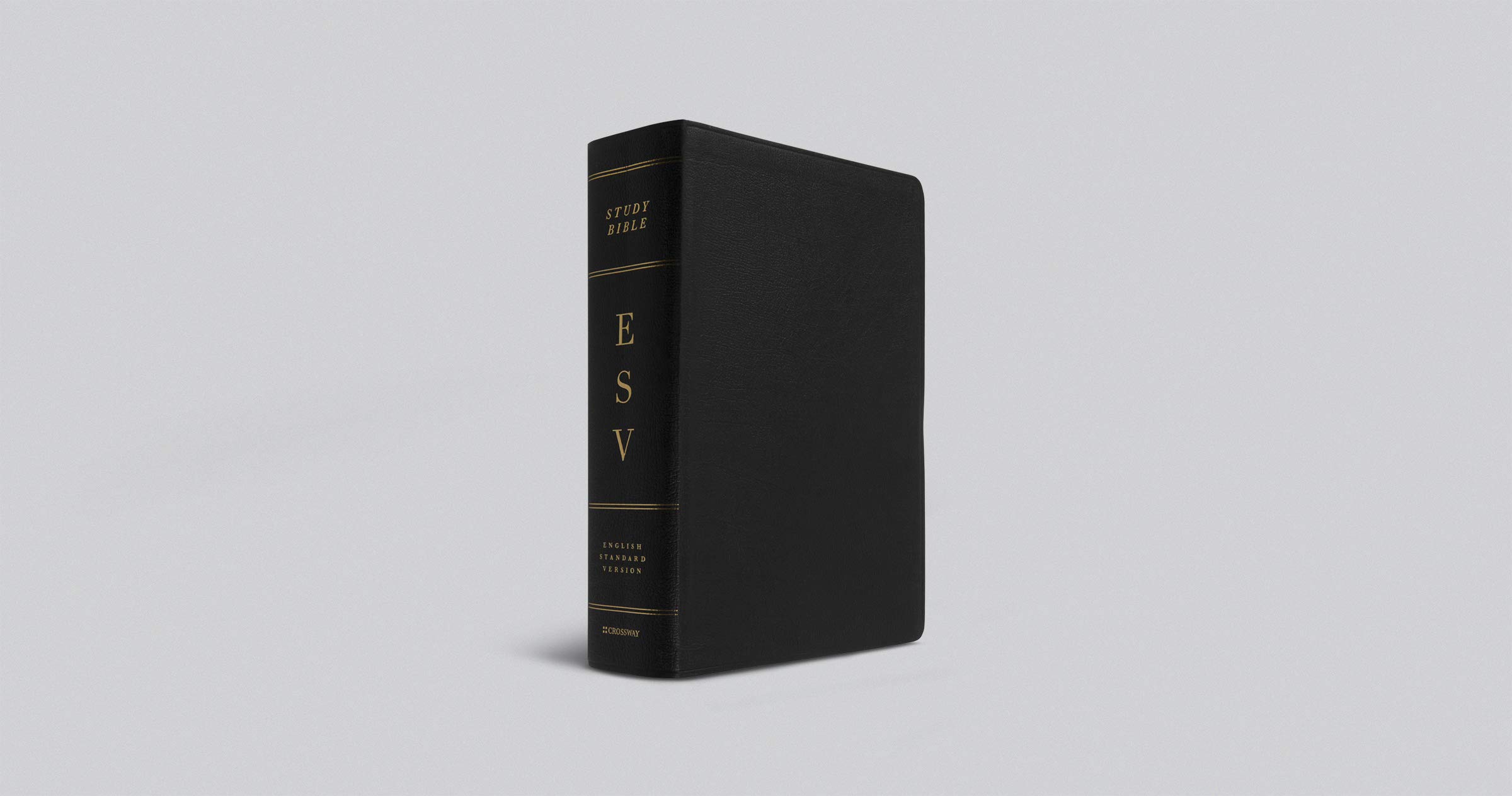 ESV Study Bible Large Print - Genuine Leather Black Cover - Premium Bible for Church, Bible Study & Personal Devotion - Ideal Gift for Christians & Pastors