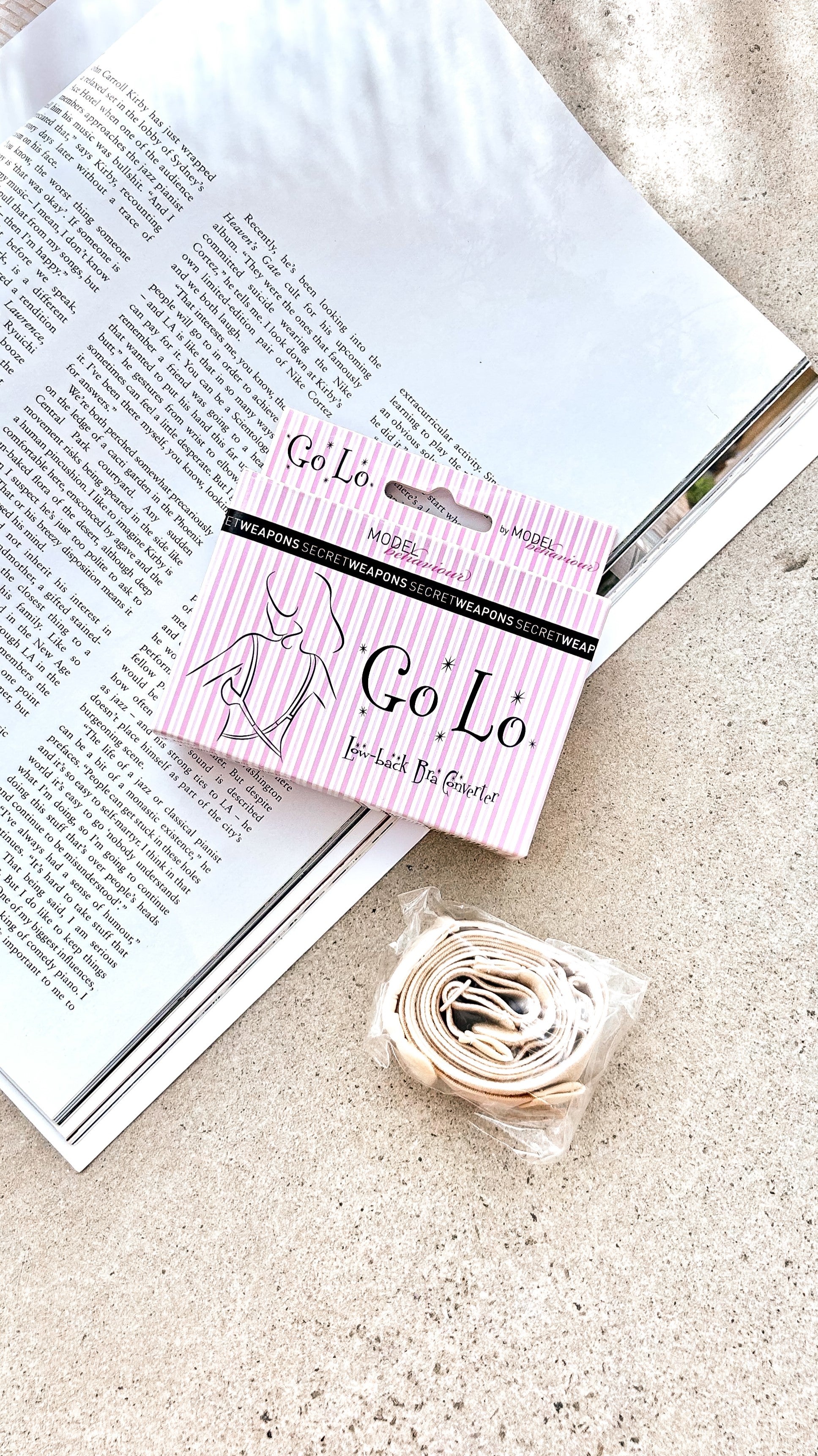 Go Lo Low Back Bra Converter - Nude Color | Seamless Backless Bra Strap for Dresses & Formal Wear