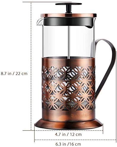 34 Oz Stainless Steel French Press Coffee Maker - 304 Grade Insulated Coffee Press with Filtration System for Home & Office Use | Perfect for Camping, Gifts & Daily Brewing