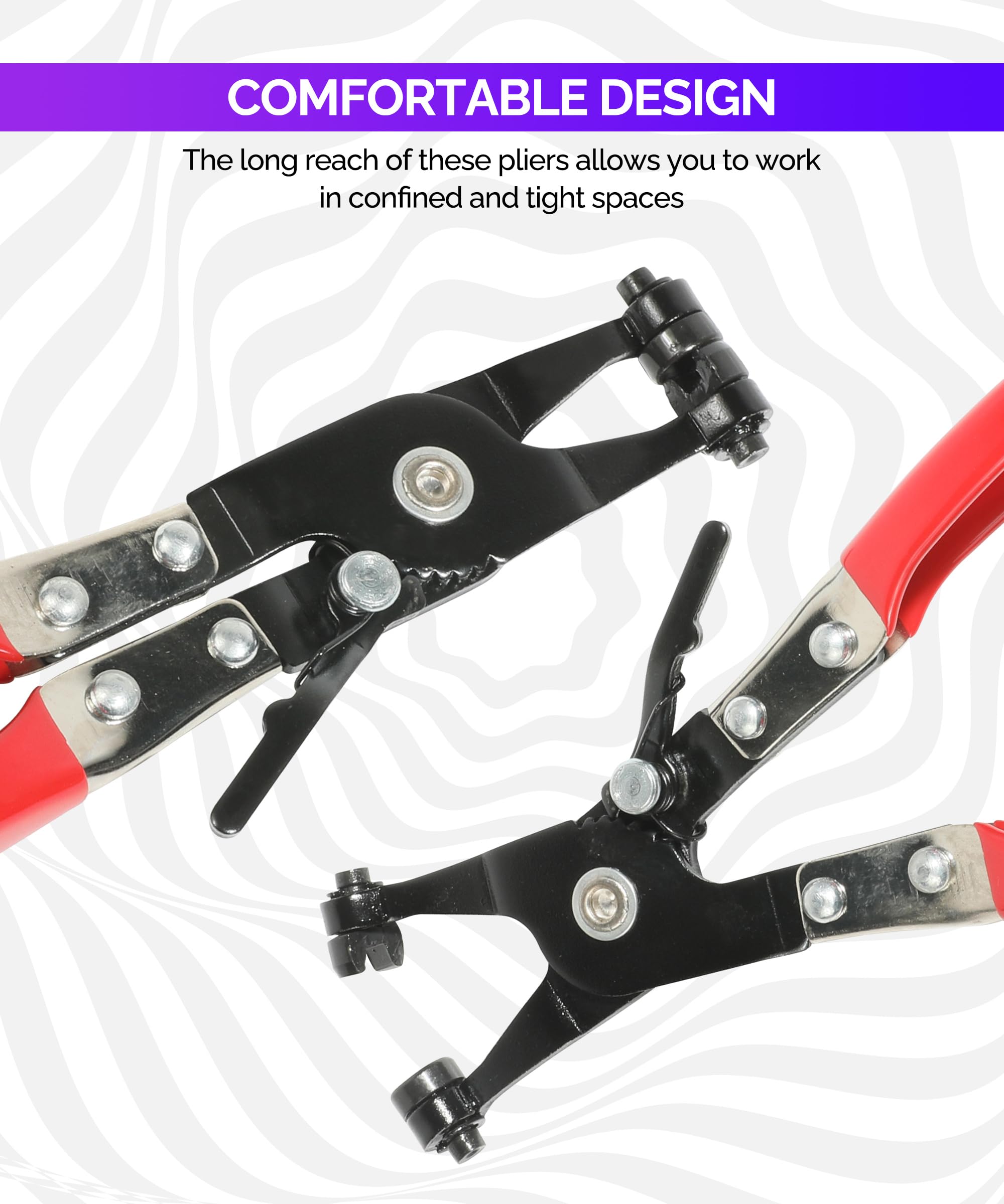 RACOONA Hose Clamp Pliers - Auto Repair Tool for Mechanics & DIY
