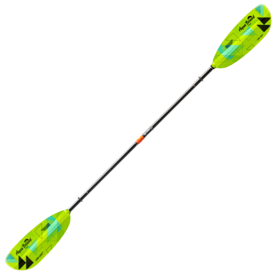 Aqua Bound Tango Lam Lok Fiberglass Kayak Paddle - Straight Shaft 2-Piece Design for Touring & Recreational Kayaking | Lightweight & Durable Paddle for Lakes, Rivers & Coastal Waters