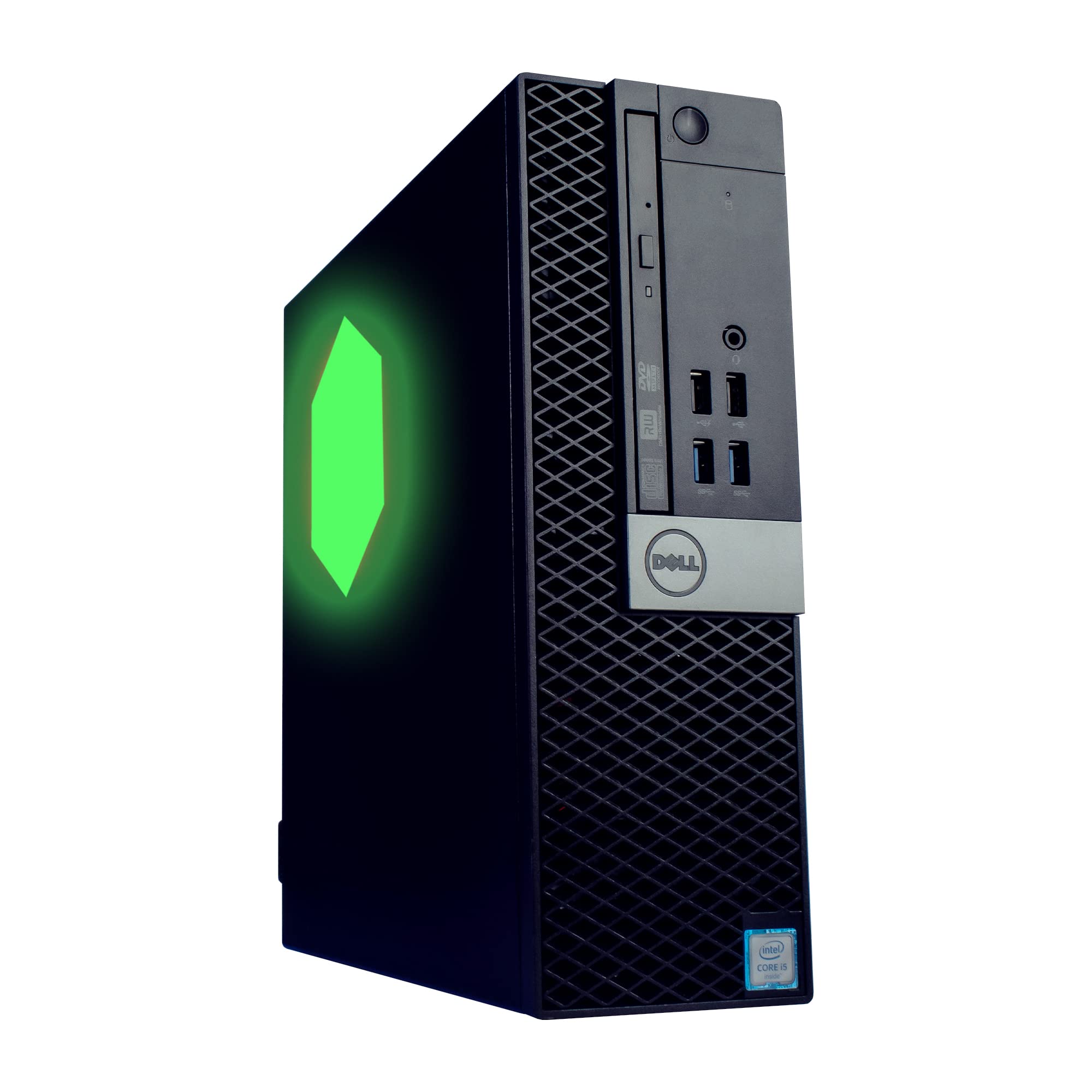 Refurbished Dell Optiplex 5050 RGB Gaming Desktop PC - Intel Core i7 Quad-Core 3.4GHz, 16GB DDR4 RAM, 500GB NVMe SSD, Windows 10 Pro - Perfect for Home Office, Business Workstation & Light Gaming (Black)