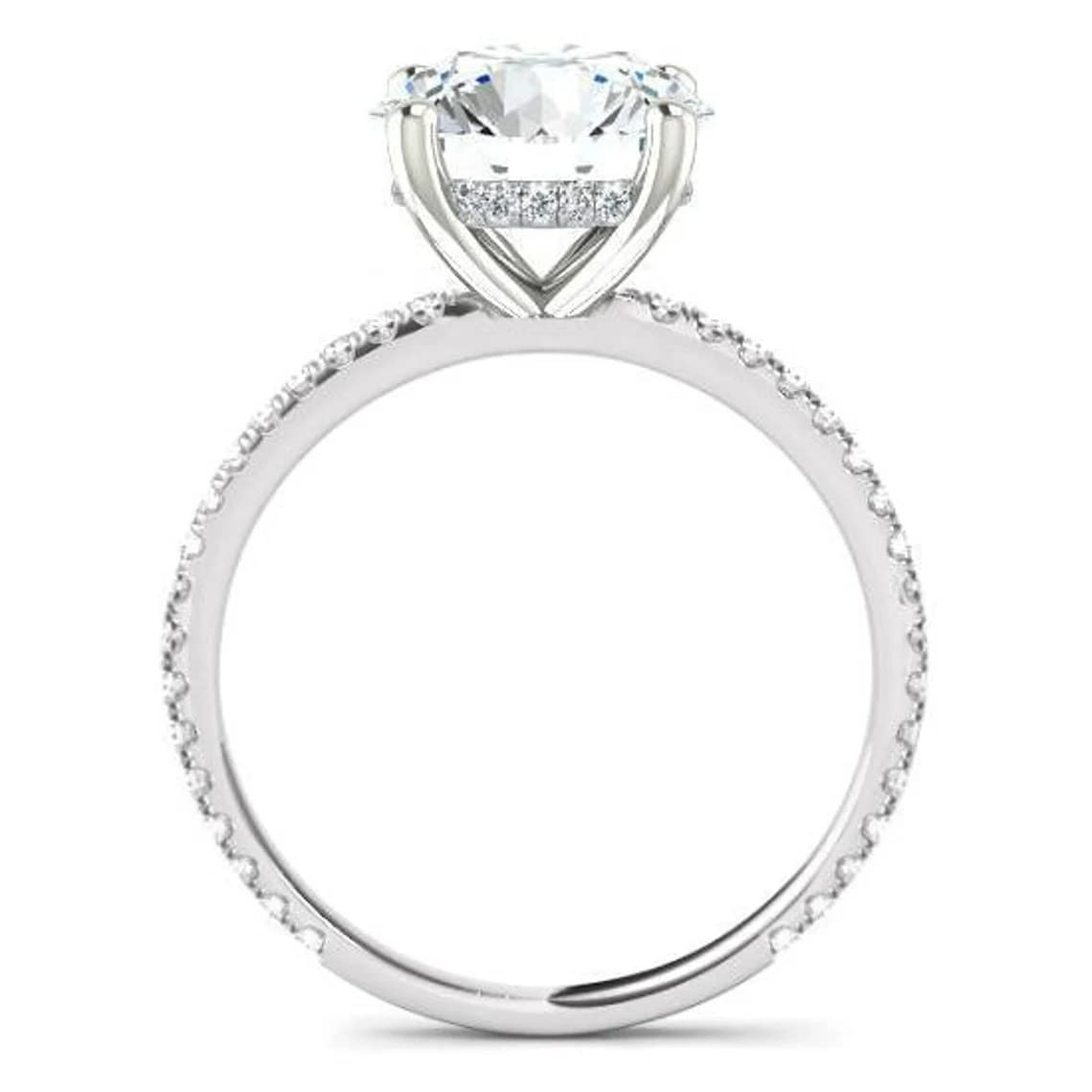 2 CT Oval Moissanite Engagement Ring Wedding Bridal Set, Diamond Alternative Solitaire Halo Ring in Vintage Silver - Perfect for Proposals, Anniversaries & Special Occasions