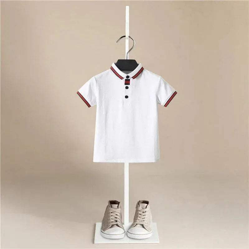 Kids Polo T-Shirt - Soft Cotton Short Sleeve Shirt for Boys & Girls - Perfect for School, Playdates & Casual Outings