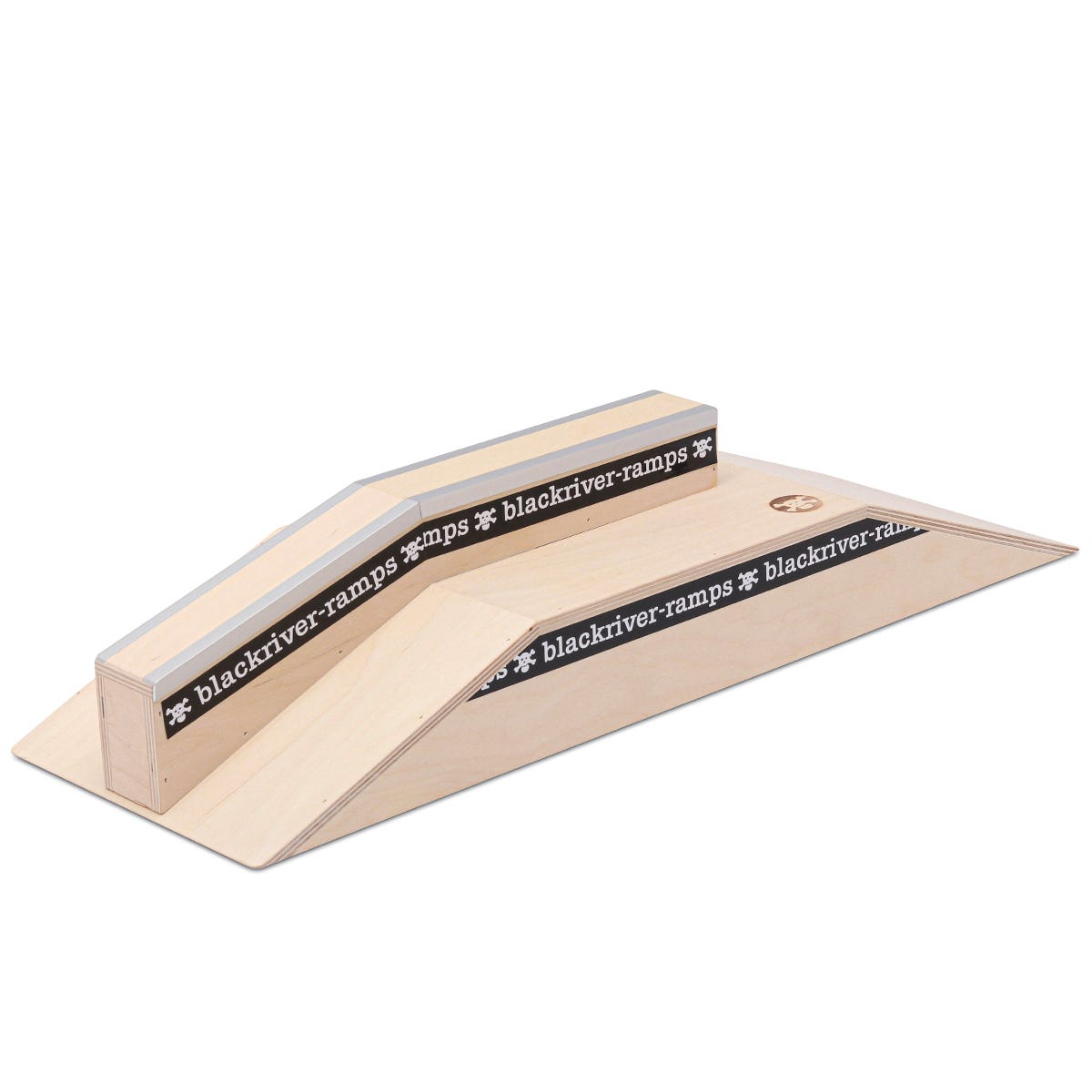 Blackriver Fingerboard Ramps & Funbox Ledge - Professional Finger Skateboard Obstacles for Tricks & Stunts | Perfect for Skateboard Training & Indoor Play