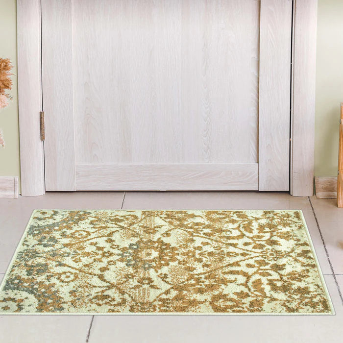 Pendleton Traditional Floral Indoor Area Rug & Runner Rug - Soft Non-Slip Living Room Carpet for Bedroom, Dining Room Decor
