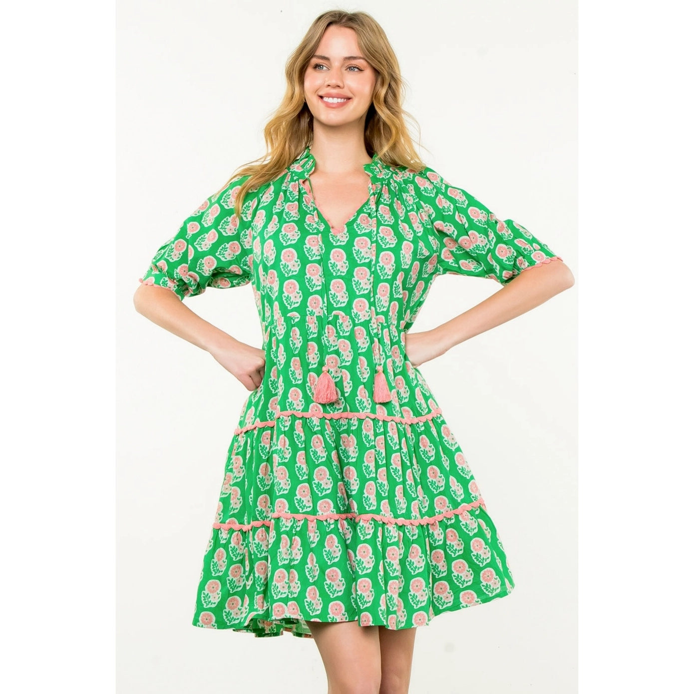 Daphne Dress for Women | Elegant Floral Print Summer Dress | Perfect for Weddings, Parties & Casual Outings