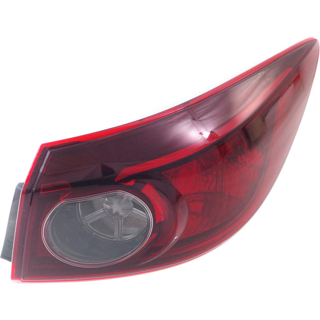 **2014-2018 Mazda 3 Sedan Passenger Side Tail Light Assembly - CAPA Certified Replacement for MA2805123, MA2805123C | Perfect for Night Driving & Enhanced Safety**