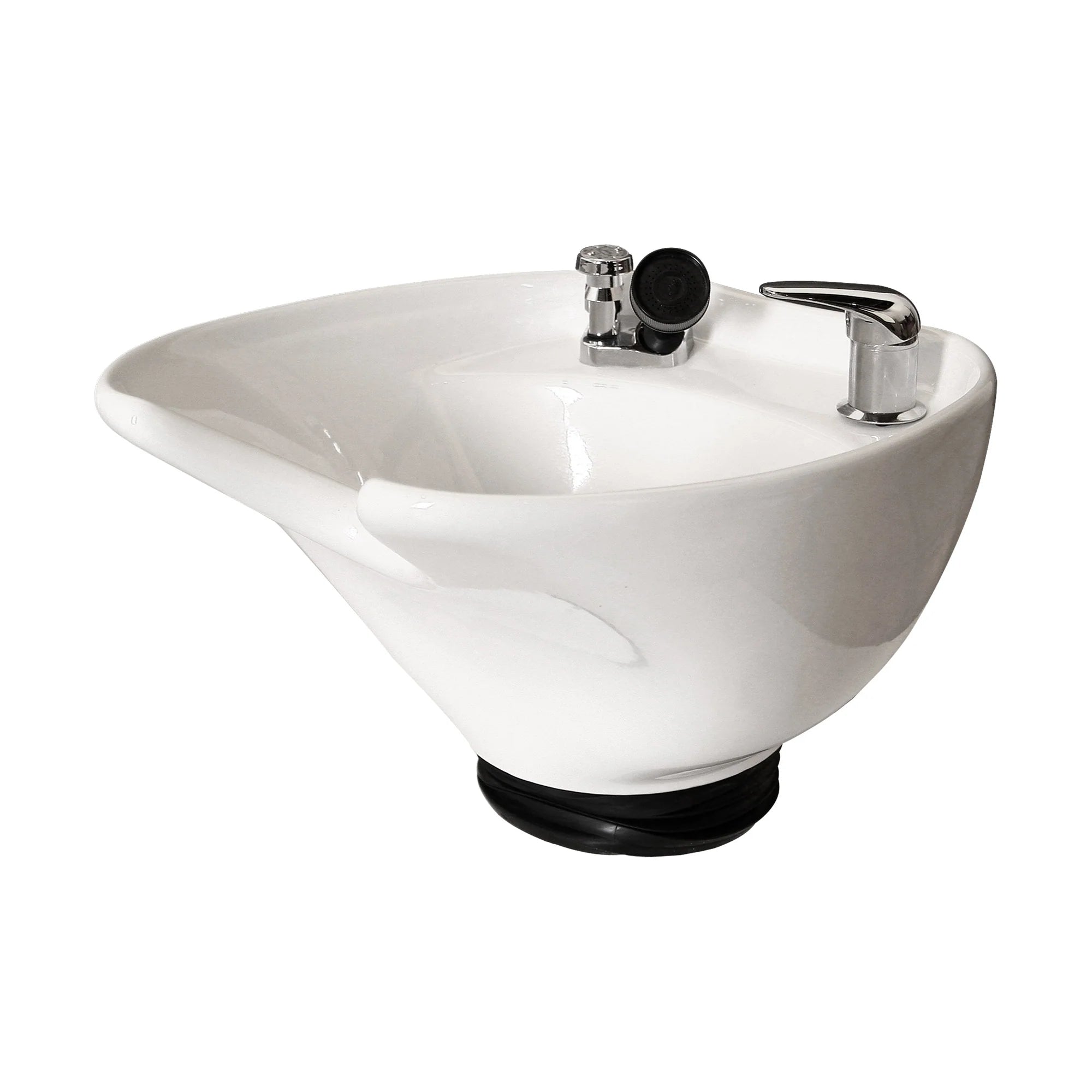 Jeffco Porcelain Tilting Shampoo Bowl - Salon-Grade Hair Washing Basin for Professional & Home Use - Perfect for Salons, Spas, and At-Home Hair Care