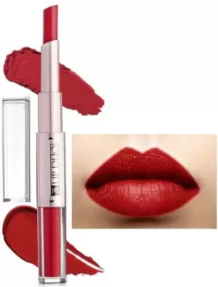 WIFFY 2-in-1 Matte Liquid Lipstick & Lip Crayon Set - Long Lasting Waterproof Lip Makeup Kit for Day & Night Wear (Perfect for Parties, Dating, and Office Looks)