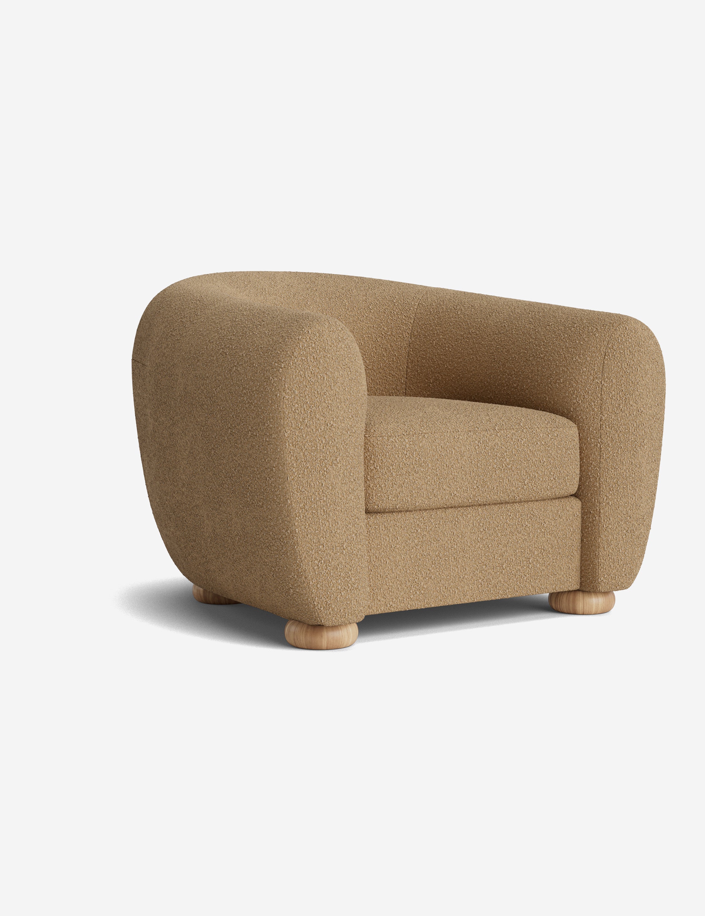 Amaroso Modern Accent Chair - Stylish Mid-Century Design for Living Room, Bedroom & Office - Comfortable Upholstered Armchair with Wooden Legs - Perfect for Reading, Relaxing & Home Decor