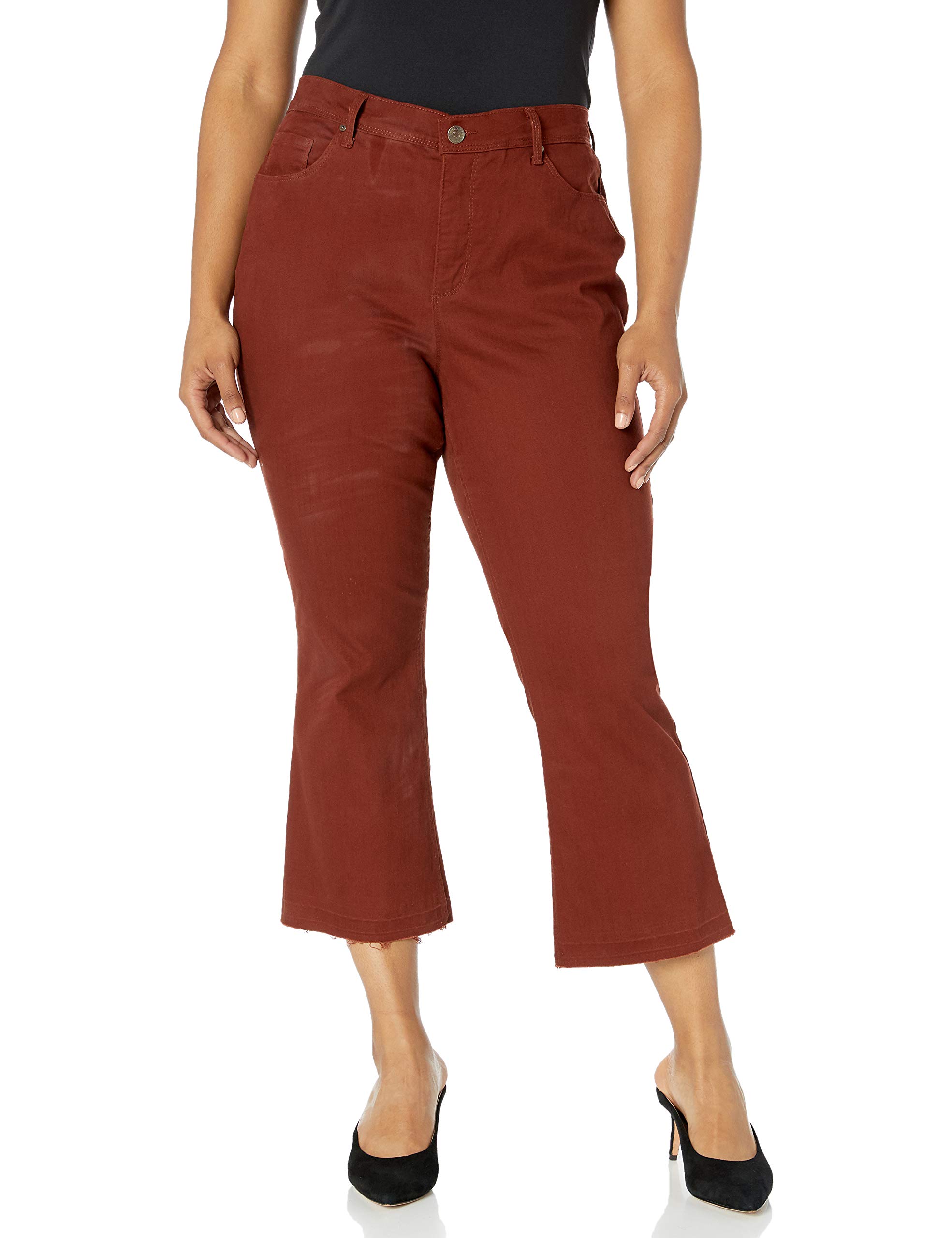 Vintage American Blues Women's High Rise Crop Kick Jeans - Retro Distressed Denim Pants for Casual Wear & Street Style Outfits