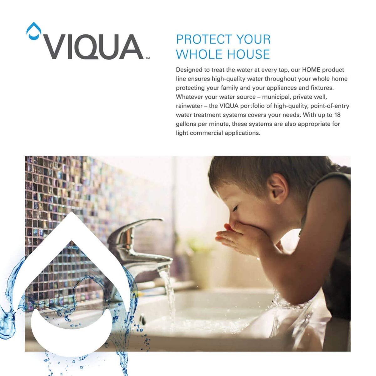 Viqua 602854 PRO10 UV Water Purifier System - Ultraviolet Disinfection for Home & Well Water Treatment - Perfect for Drinking, Showering & Whole House Filtration