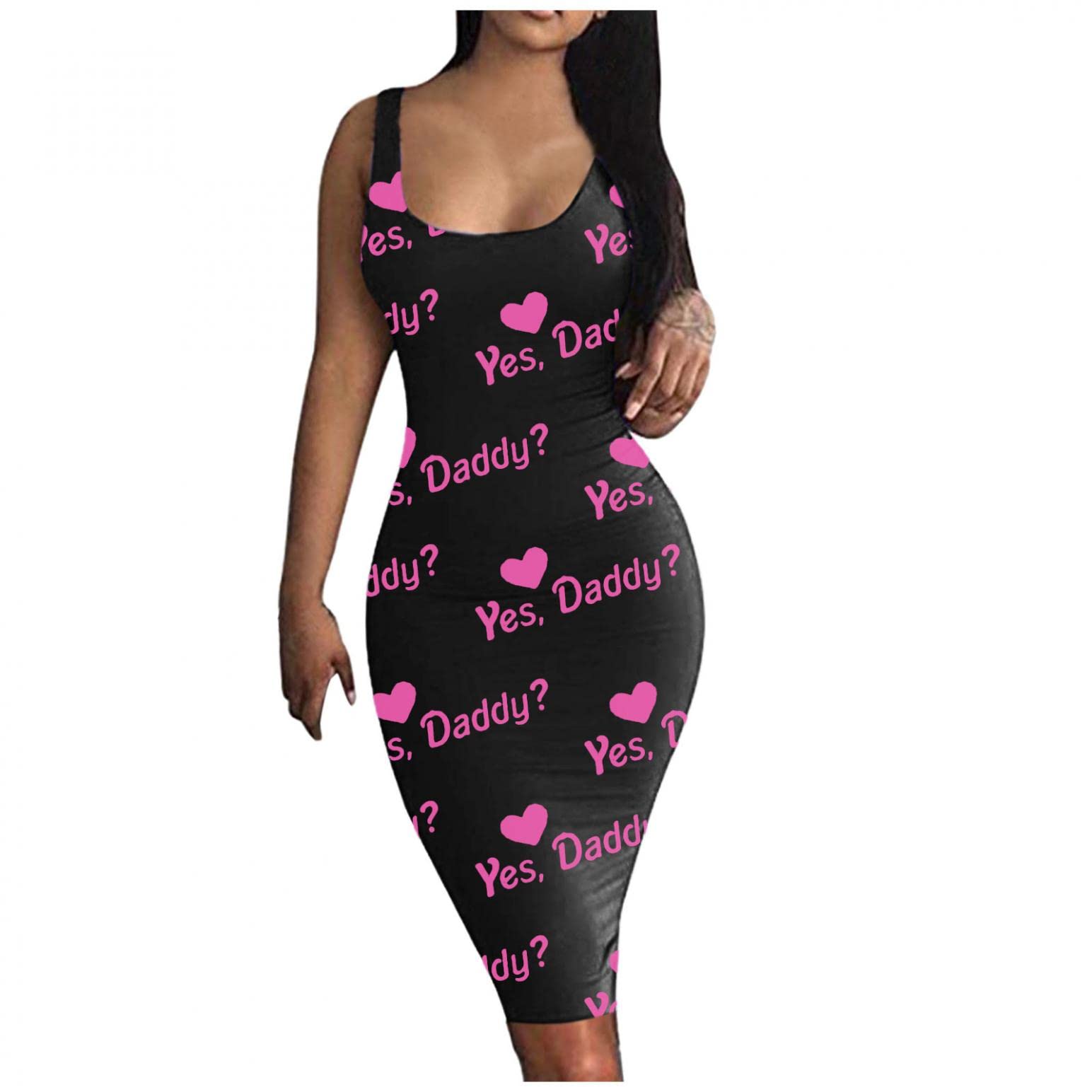 Elegant Women's Spaghetti Strap Deep V-Neck Sleeveless Bodycon Party Dress - Casual & Formal Occasions, Date Night, Club Wear, Evening Events