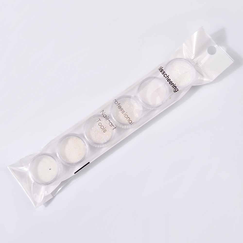 Crystal Opal Neon Powder Rainbow Glitter Nail Art Mirror - Professional Nail Design Tool for Salon & DIY Manicures at Home