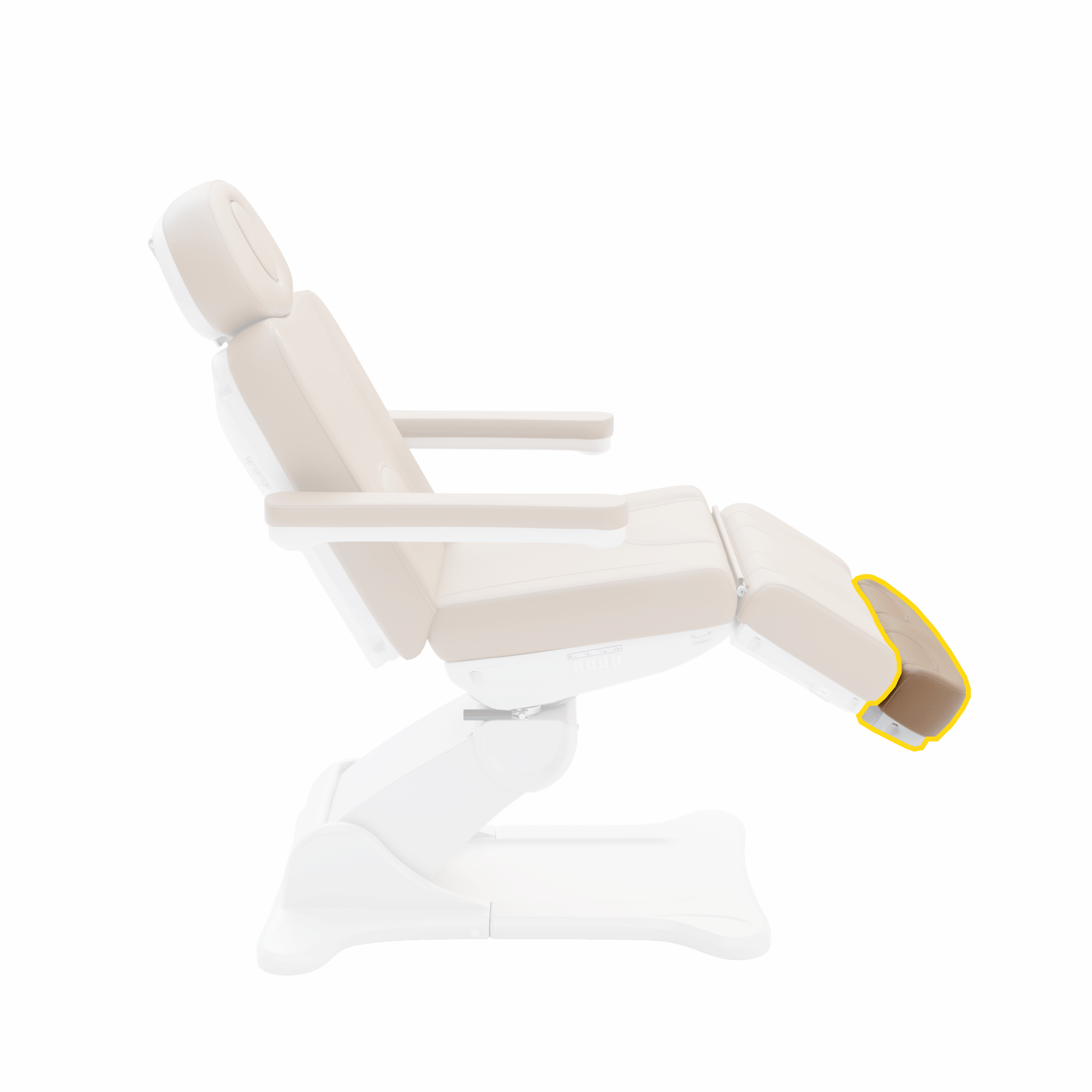2246B Dental Treatment Chair with Adjustable Leg Rest - Complete Extension for Comfortable Patient Positioning | Perfect for Dental Clinics and Medical Offices