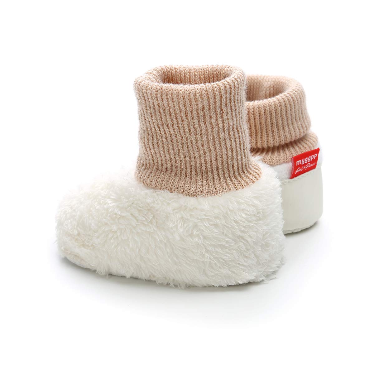 Ohwawadi Baby Booties for Boys & Girls - Cozy Fleece Winter Slippers & Snow Boots for Newborn to Toddlers | Warm Infant Shoes for Indoor & Outdoor Use | Perfect for Crib, Playtime & Winter Walks