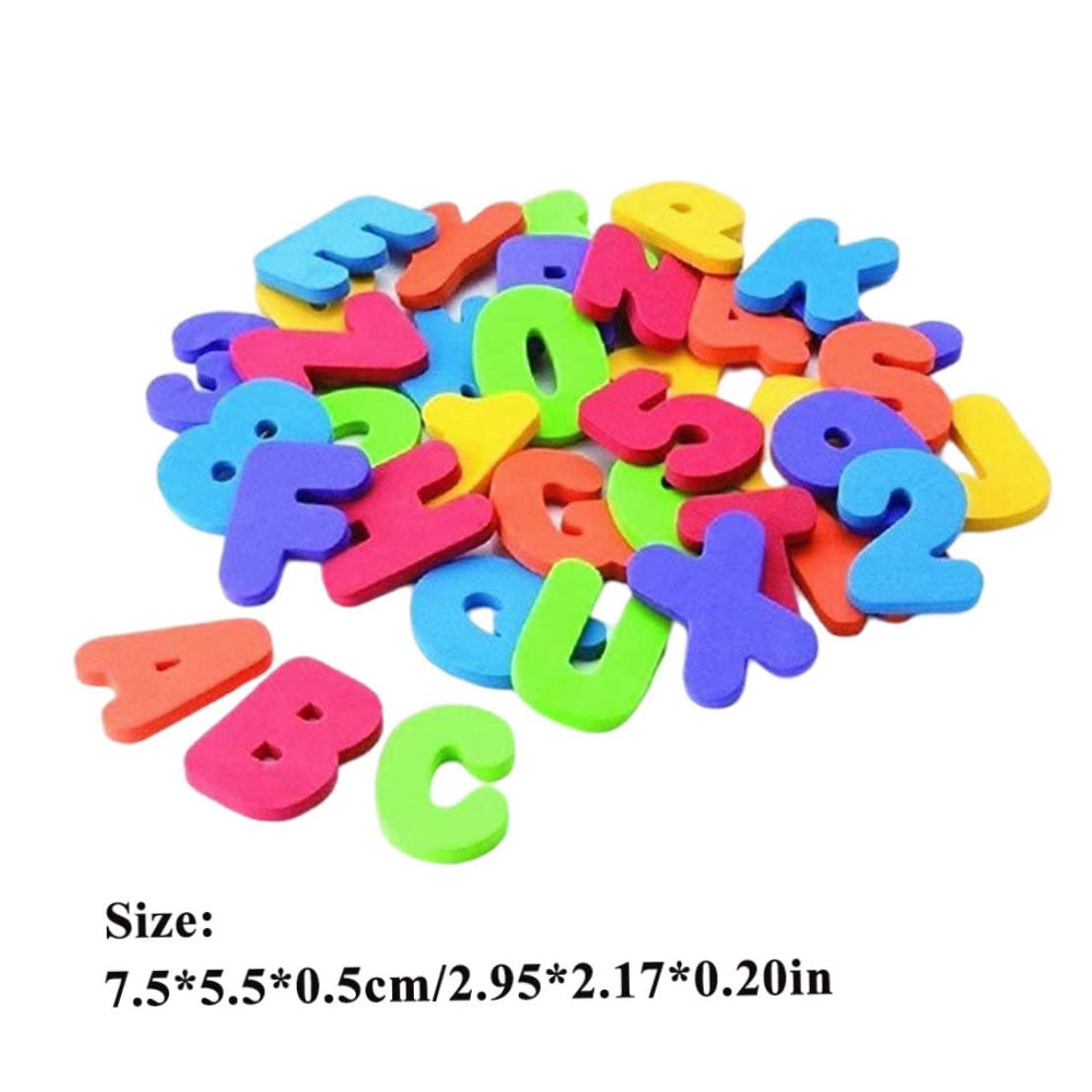 Non-Toxic Foam Numbers & Letters Bath Toys - 36PCS Educational Alphabet Counting Set for Toddlers | Safe Bathtime Learning & Sensory Play for Babies