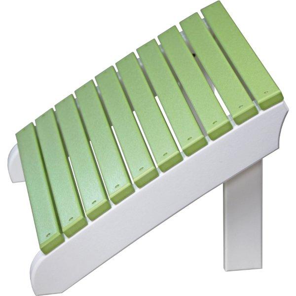 Premium Poly Deluxe Adirondack Footrest - Durable Outdoor Patio Furniture Accessory for Relaxing in Garden, Poolside or Deck