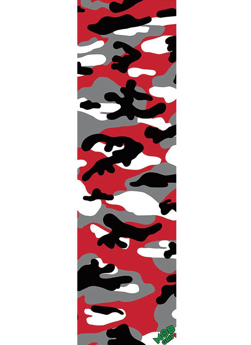 MOB Camo Grip Tape - Non-Slip Skateboard Grip Tape with Camouflage Design - Perfect for Skateboards, Longboards, and Scooters - Outdoor Sports and Street Skating Accessories