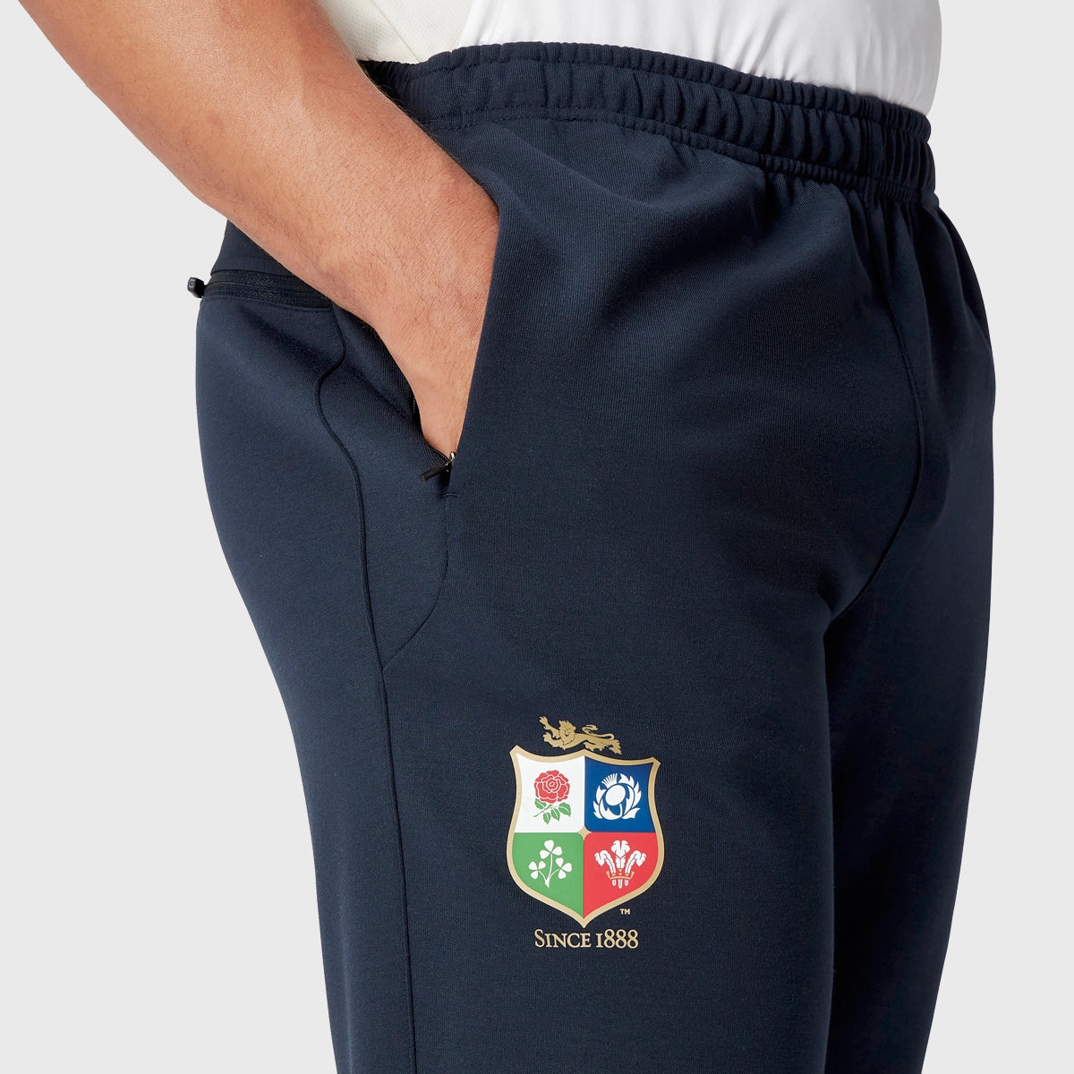 Canterbury British & Irish Lions Men's Training Pants - Navy Blue Rugby Workout Trousers for Gym & Sports Performance