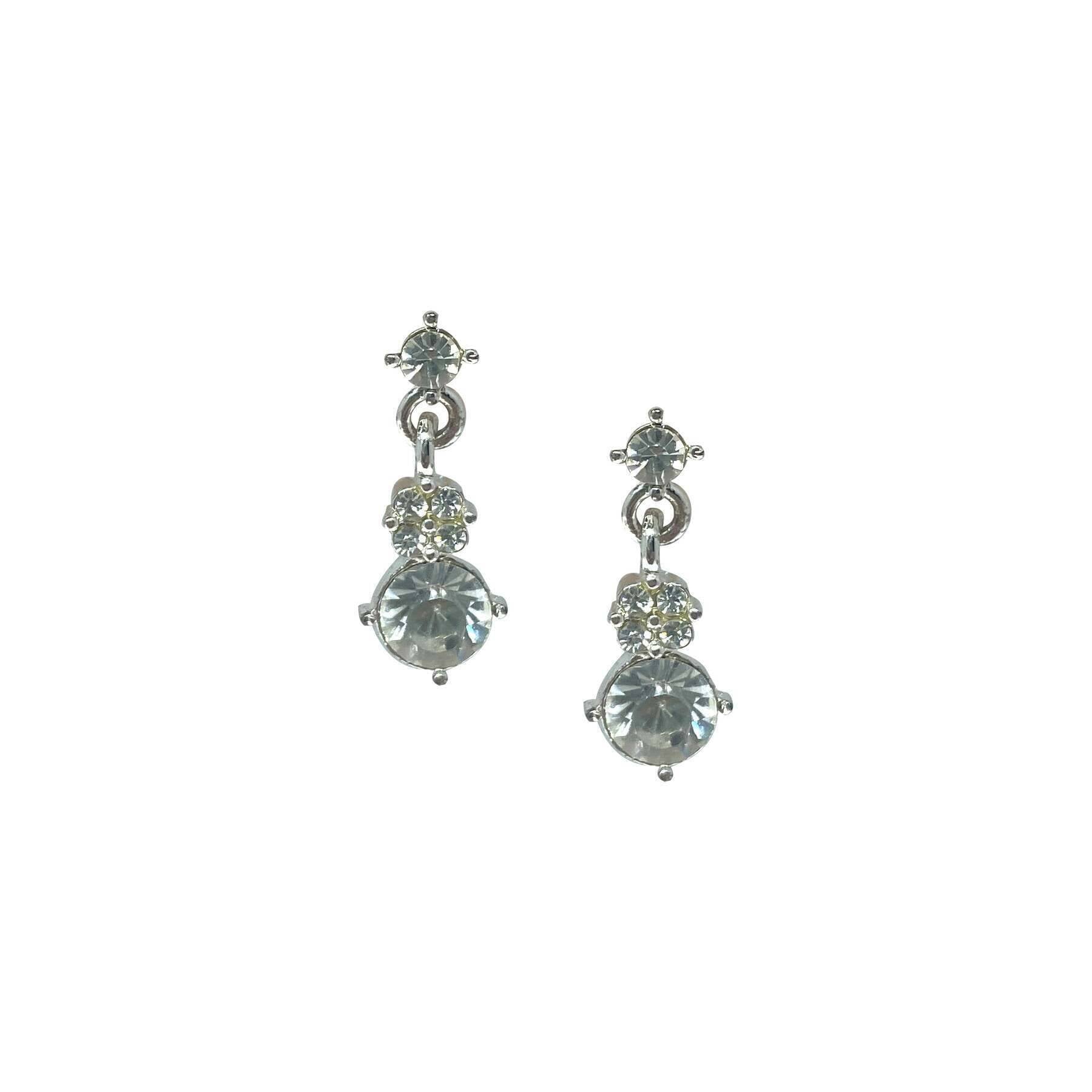 1928 Jewelry Austrian Crystal Petite Drop Earrings - Elegant Dangling Earrings for Women, Wedding, Party & Special Occasions