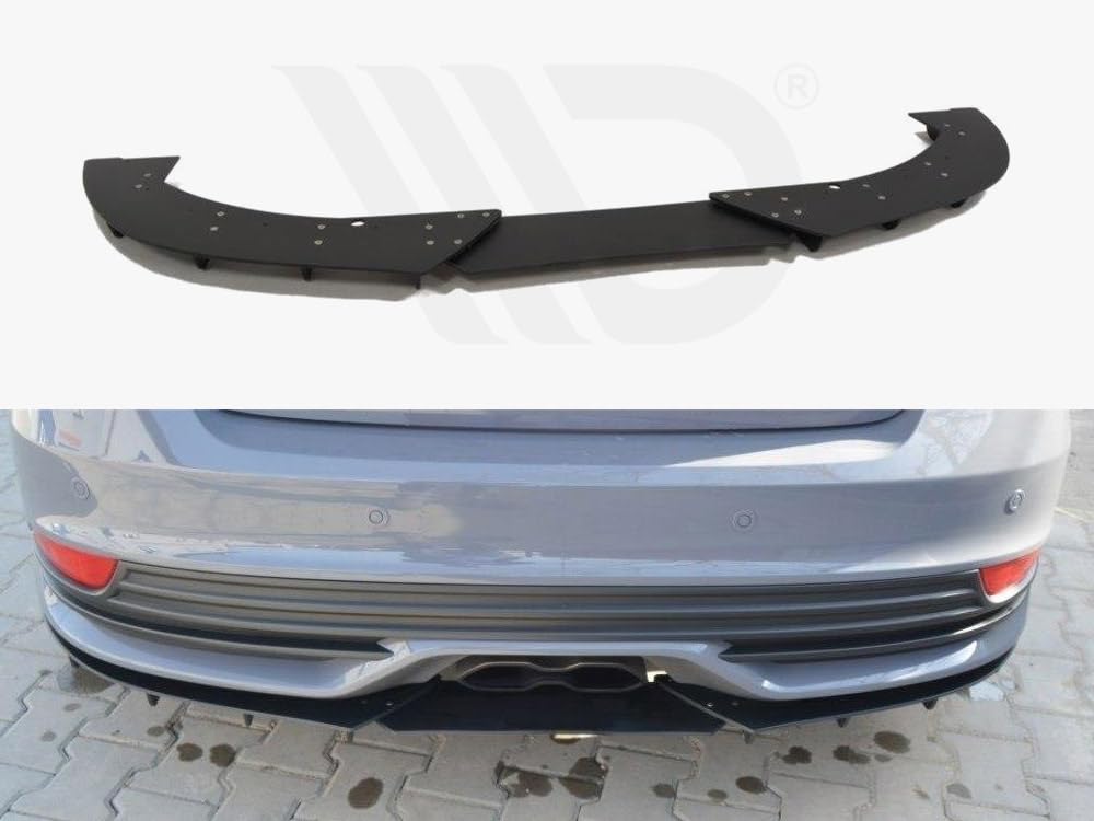 Maxton Design Rear Diffuser Bumper Valance & Side Wing Spoiler Lip Kit for 2015+ Ford Focus ST Hatchback (Fits Facelift Models Only) - Enhance Aerodynamics & Sporty Style for Street Racing & Car Shows