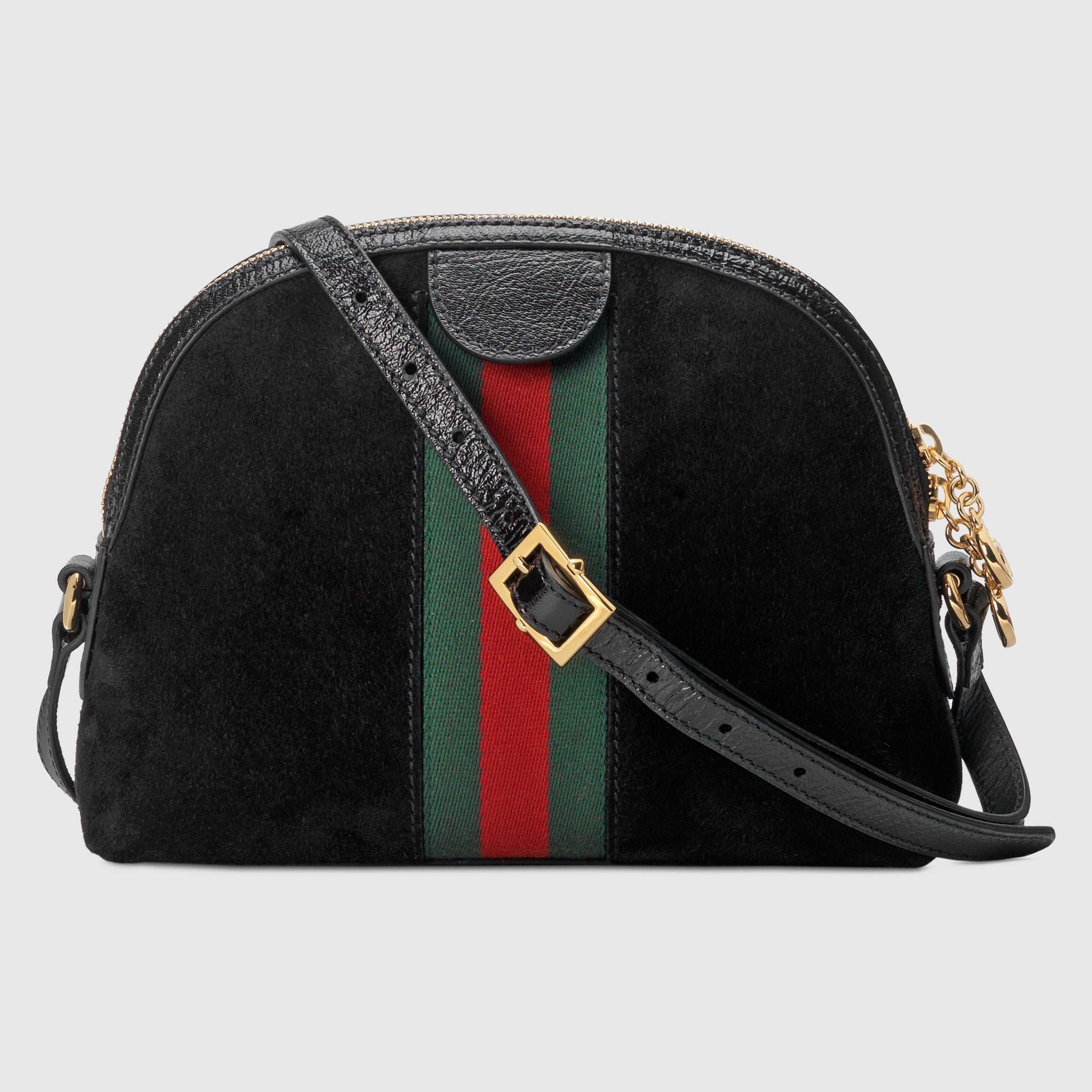 Gucci Ophidia Small Shoulder Bag for Women - Black Leather Crossbody Purse | Perfect for Work, Travel & Evening Out