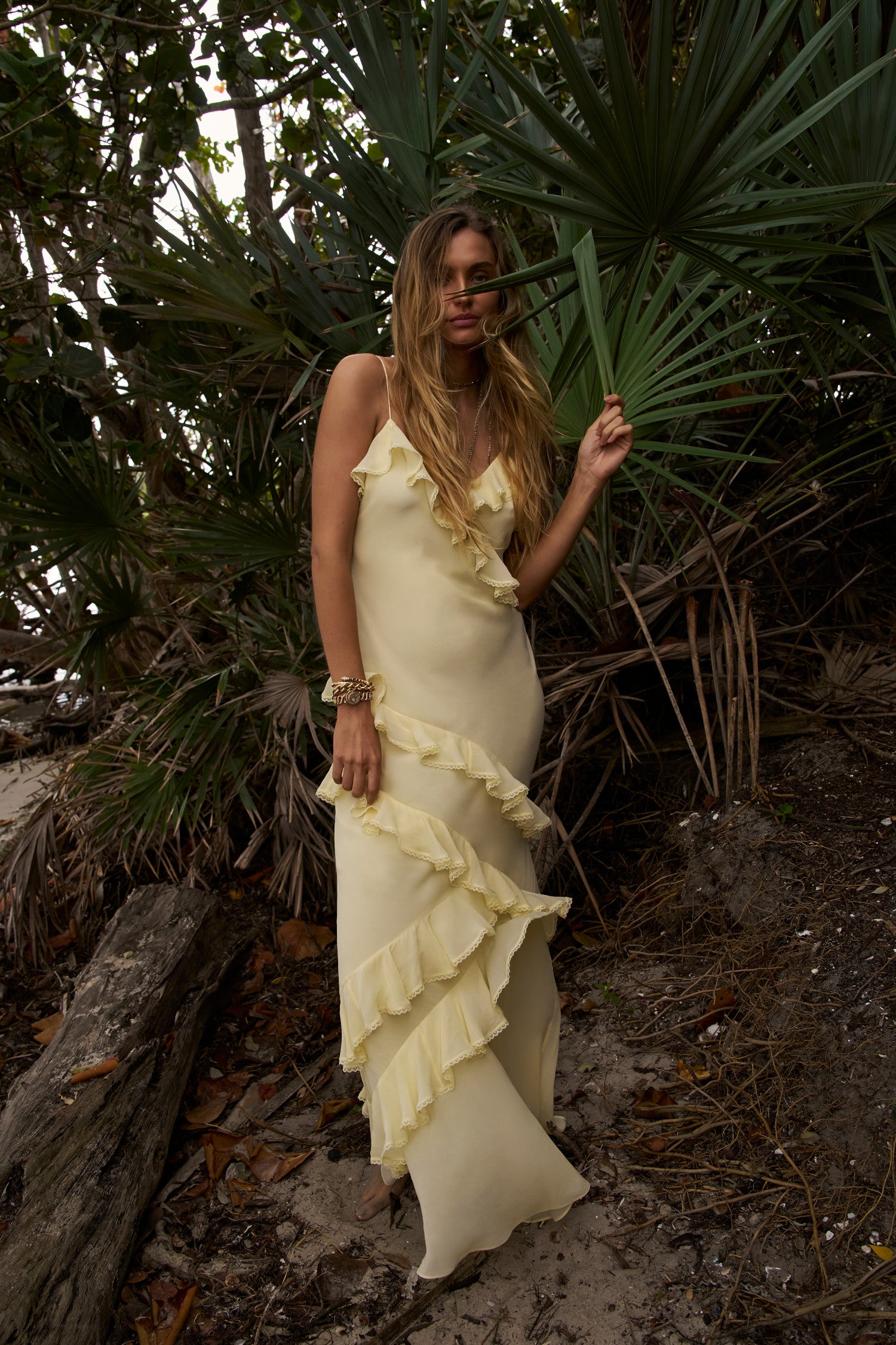 Rialto Dress CITRON - Elegant Flowy Midi Dress for Women, Perfect for Summer, Weddings & Beach Vacations