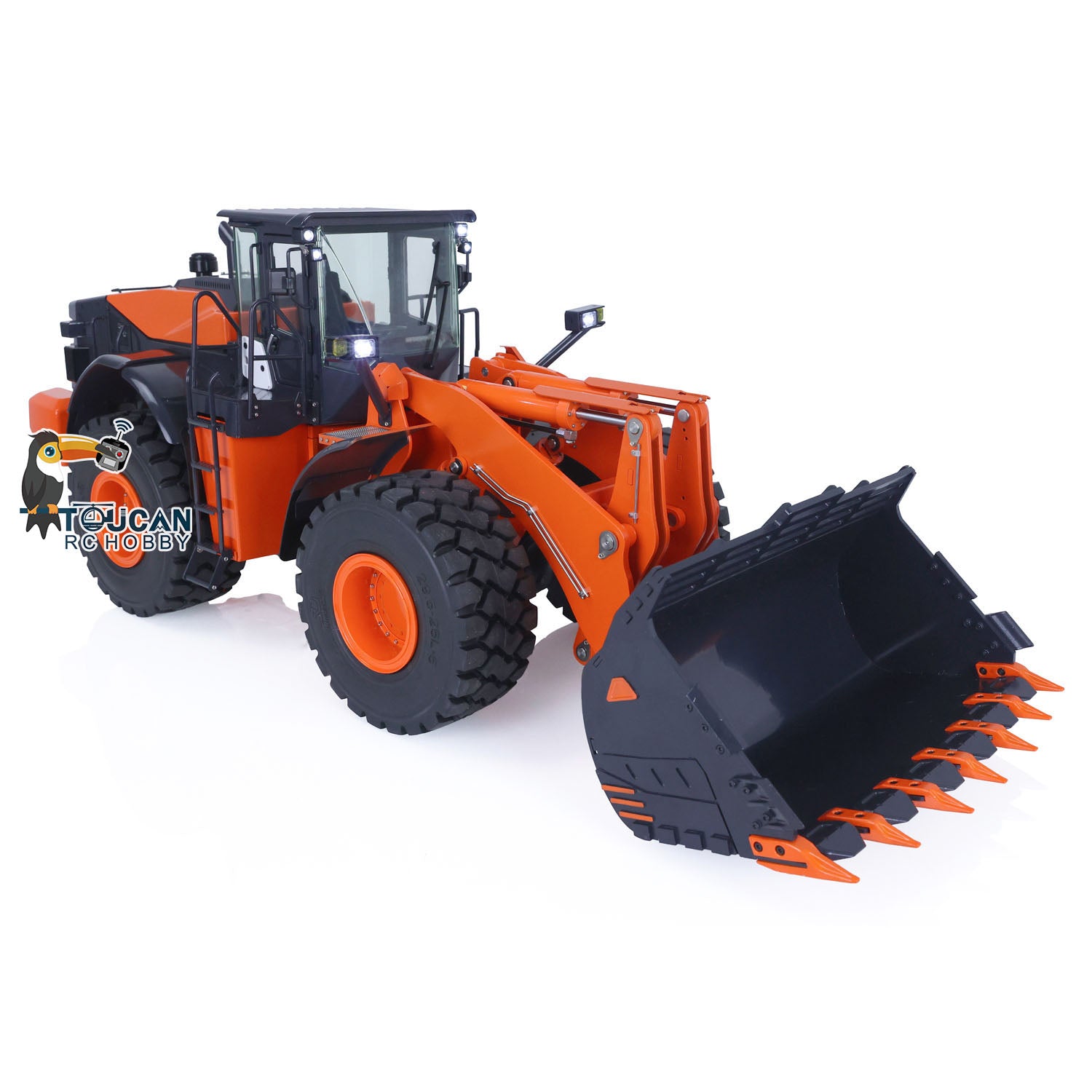 1/14 Scale Hydraulic RC Loader ZW370 JDM 198 - Remote Control Metal Construction Truck with New Sound Module - Realistic Model for Construction Site Play & Collectors