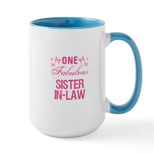 White/Blue Inside - One Fabulous Sister In Law Mugs